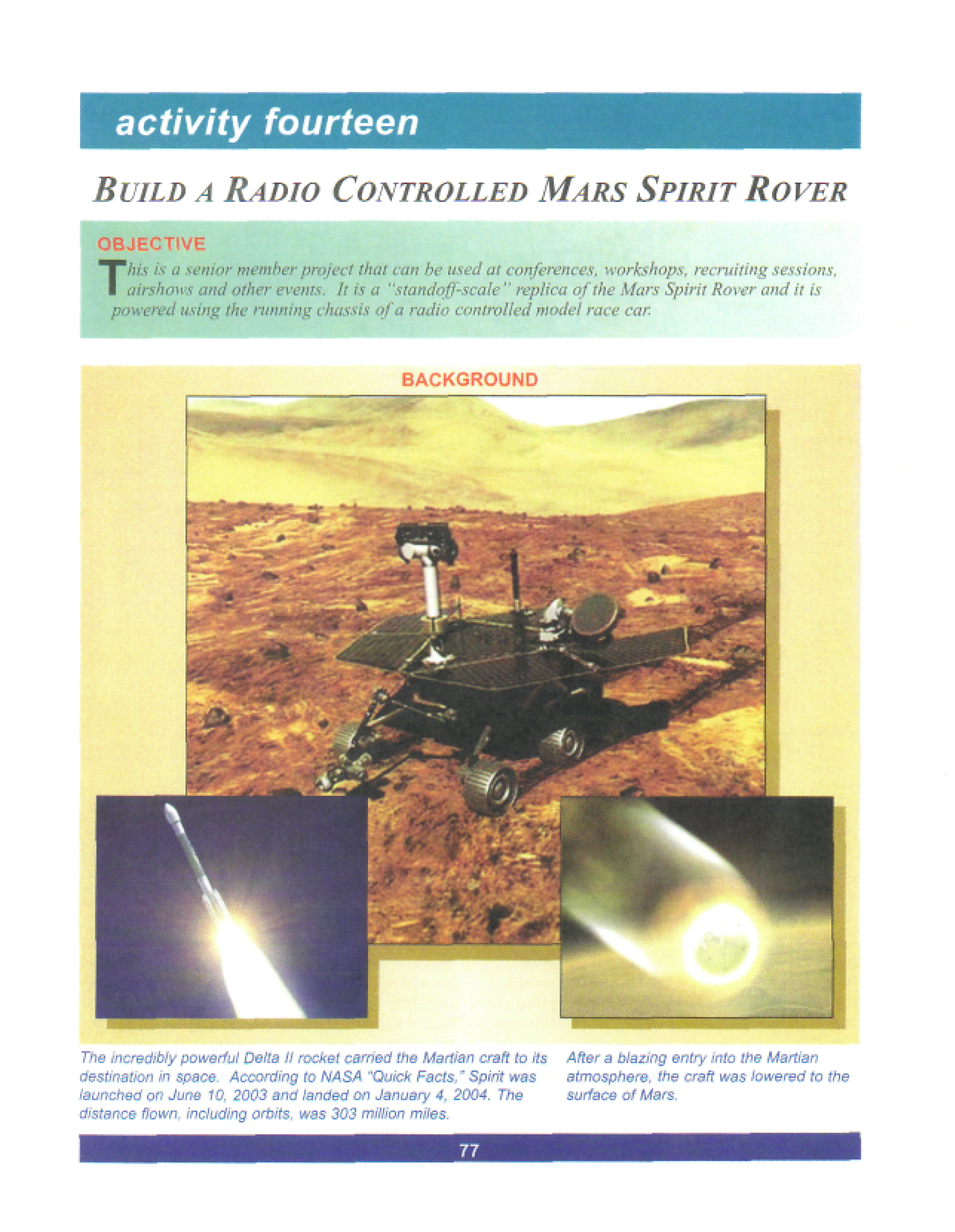 Radio Controlled Mars Rover